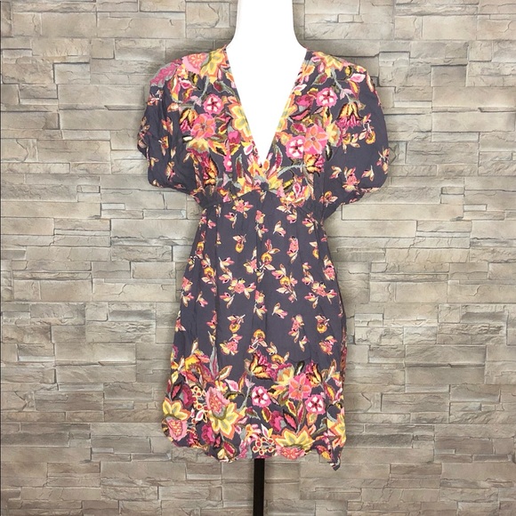 Angie Tops - Angie grey floral tunic top